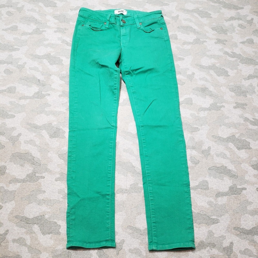 Paige Green Women's Slim Jeans